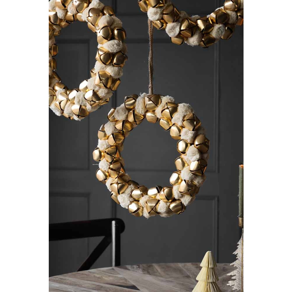 Double-sided Ivory Bell Christmas Wreath - image 1