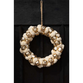 Double-sided Ivory Bell Christmas Wreath - thumbnail 2
