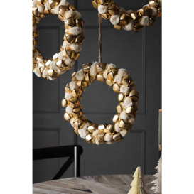 Double-sided Ivory Bell Christmas Wreath - thumbnail 1