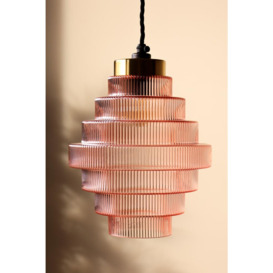 Pink Tiered Glass Easyfit Ceiling Shade - thumbnail 3