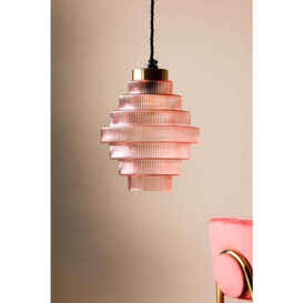 Pink Tiered Glass Easyfit Ceiling Shade - thumbnail 2