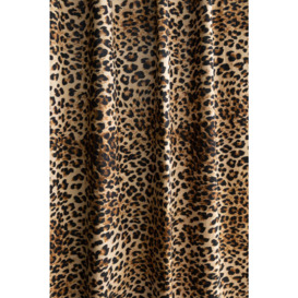 Set Of 2 Leopard Print Cotton Curtains - thumbnail 3