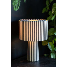 Black & White Stripe Table Lamp - thumbnail 2