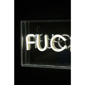 Fuck Off LED Neon Acrylic Light Box - thumbnail 2