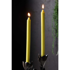 Beautiful Dinner Candle - Lime Green - thumbnail 1