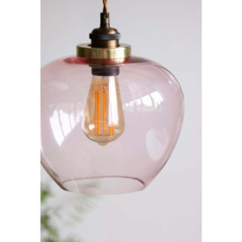 Easyfit Pink Glass Ceiling Light Shade - thumbnail 2