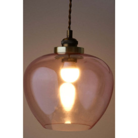 Easyfit Pink Glass Ceiling Light Shade - thumbnail 3