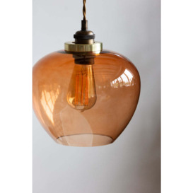 Easyfit Amber Glass Ceiling Light Shade - thumbnail 3