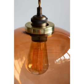 Easyfit Amber Glass Ceiling Light Shade - thumbnail 2