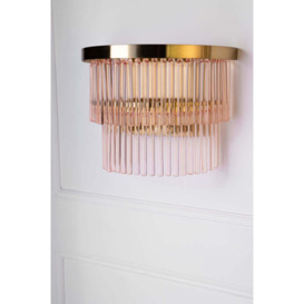 Pink Tiered Glass Wall Light - thumbnail 3