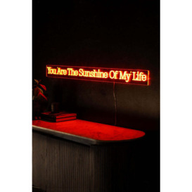 You Are The Sunshine To My Life Neon Wall Light