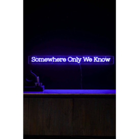 Somewhere Only We Know Neon Wall Light - thumbnail 1