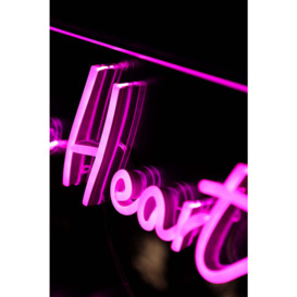 One Love One Heart Neon Wall Light - thumbnail 3