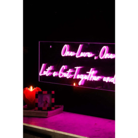 One Love One Heart Neon Wall Light - thumbnail 2