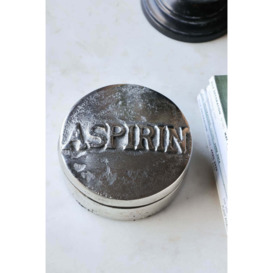 Silver Aspirin Trinket Box