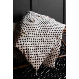 Monochrome Heart End Of Bed Throw - thumbnail 2