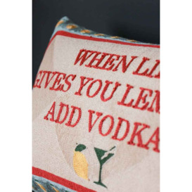 When Life Gives You Lemons Add Vodka Cushion - thumbnail 2
