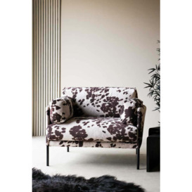 Cowhide Patterned Armchair - thumbnail 3
