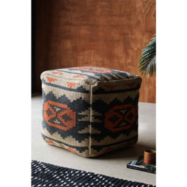 Atlas Square Kilim Pouffe