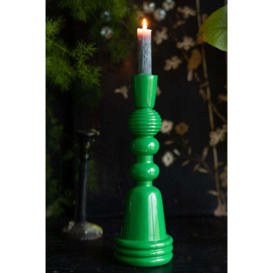 Emerald Green Candlestick Holder - thumbnail 2