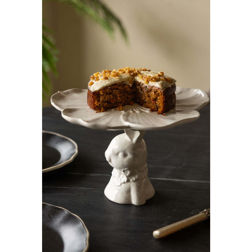Decorative Rabbit Cake Plate - image 1