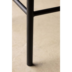 Sand Faux Leather Roll Back Bar Stool - thumbnail 3