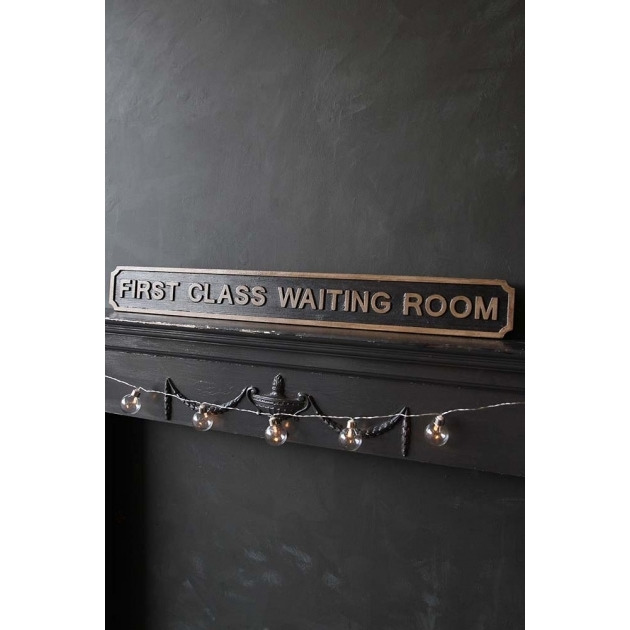 First Class Waiting Room Sign