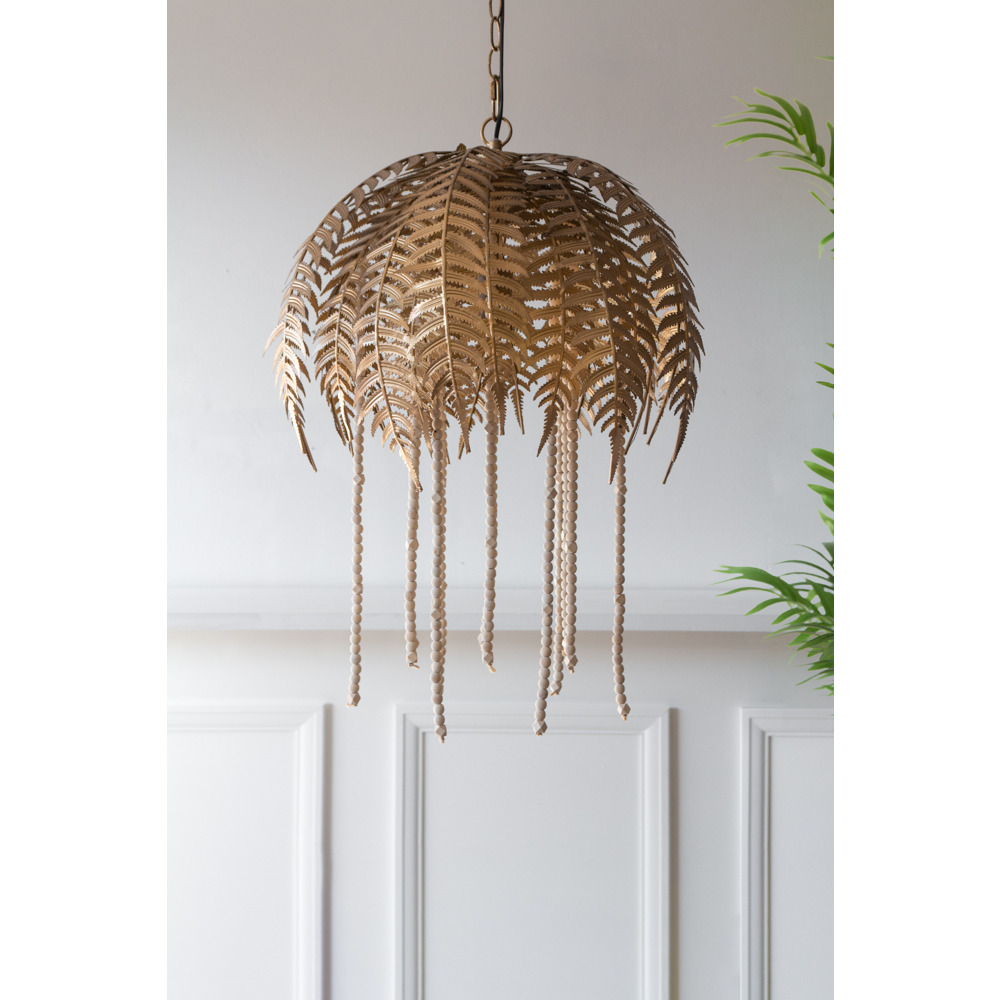 Fern Leaf Palm Tree Style Ceiling Pendant Light