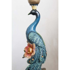 Spectacular Peacock Candle Holder - thumbnail 2