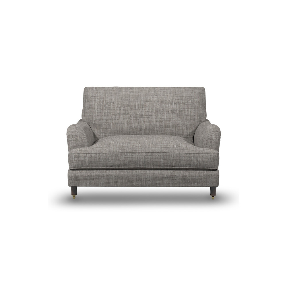 Perfect Loveseat In Natural Oatmeal Boucle Fabric - image 1