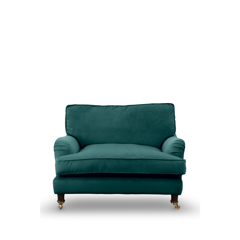 Perfect Loveseat In Kingfisher Teal Velvet - image 1