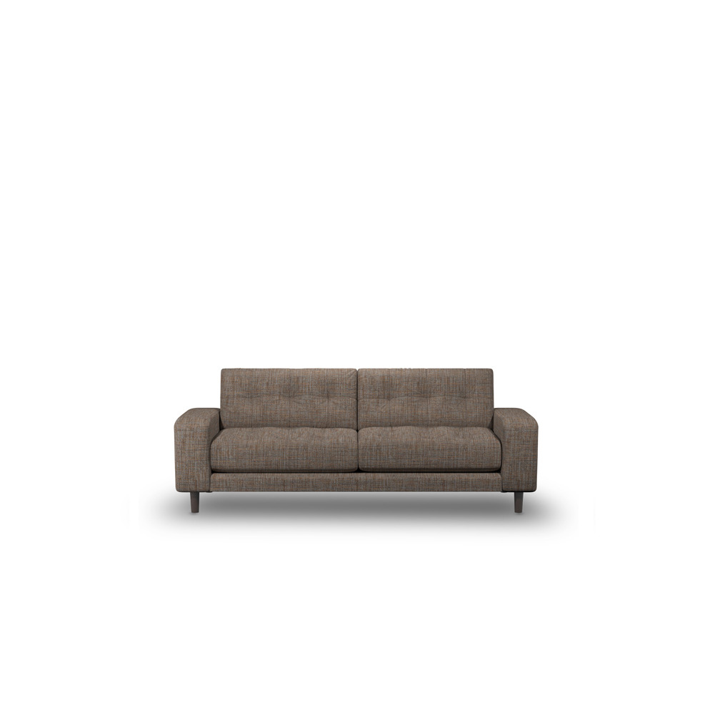 Suave Large 3-Seater Sofa In Mustard Boucle Fabric - image 1