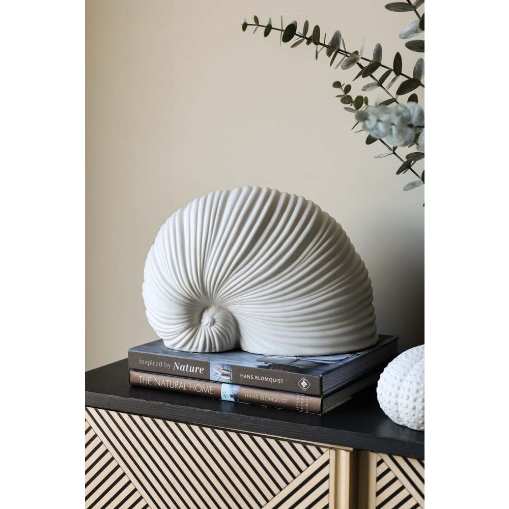 White Faux Sea Shell Ornament