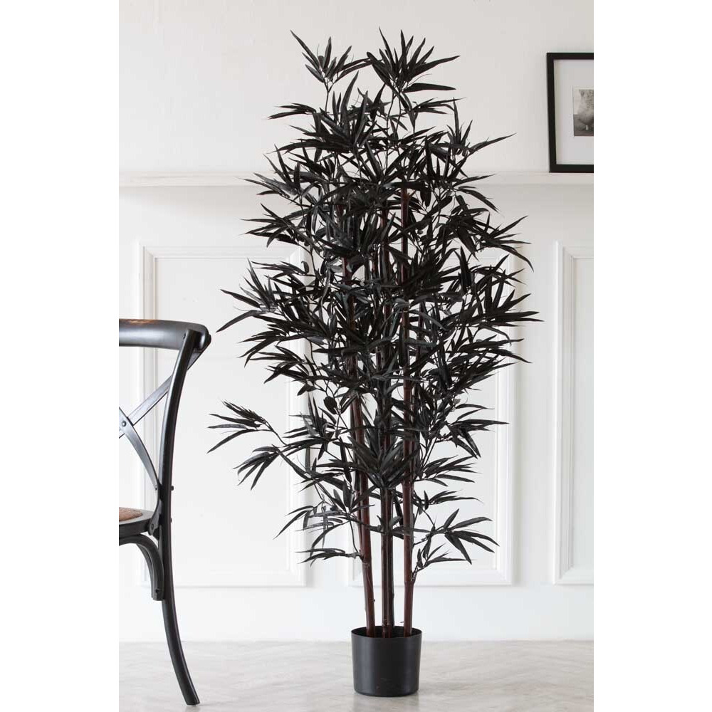 Black Faux Bamboo Plant - image 1