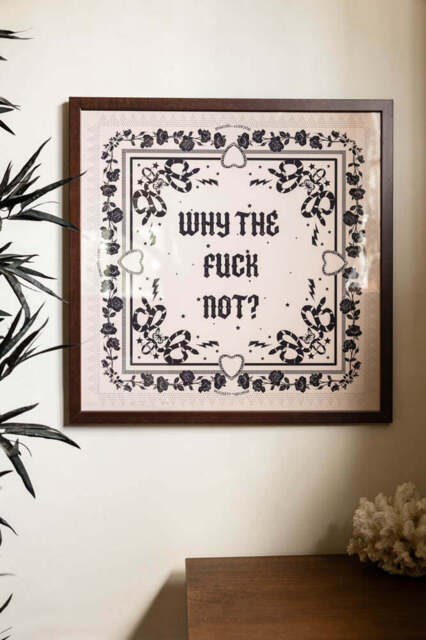 Why The Fuck Not 50cm x 50cm Art Print - Available in 4 Options - image 1