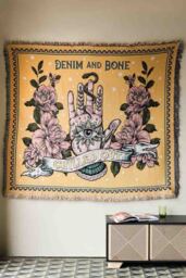 Denim & Bone Yellow Chilled Out Throw - thumbnail 4