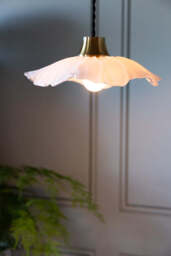 Frosted Flower Daisy Glass Easyfit Ceiling Light Shade
