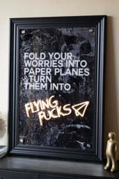 Flying Fuck Framed Neon Wall Light - Available in Two Options - thumbnail 3