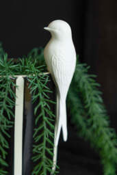 White Swallow Bird Ornament - thumbnail 3