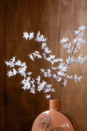 Pretty Faux Flower Spray in White - thumbnail 4