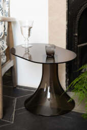 Retro Asymmetric Side Table in Espresso - thumbnail 3