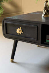 Black & Gold Ringo Storage Coffee Table - thumbnail 4