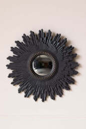 Black Starburst Traditional Convex Mirror - thumbnail 4