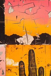 Sunset Wild West Print - Framed Or Unframed Available - thumbnail 4