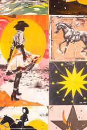 Sunset Wild West Print - Framed Or Unframed Available - thumbnail 5