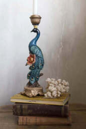 Spectacular Peacock Candle Holder - thumbnail 1