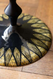 Black & Gold Art Deco Inspired Side Table - thumbnail 4