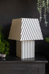 Monochrome Stripe Table Lamp - thumbnail 3