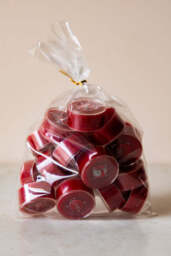 Pack of 20 Tealight Candles in Deep Red - thumbnail 4