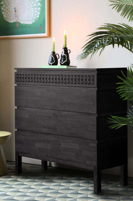Stylish Mango Wood 4-Drawer Chest Of Drawers - image 1